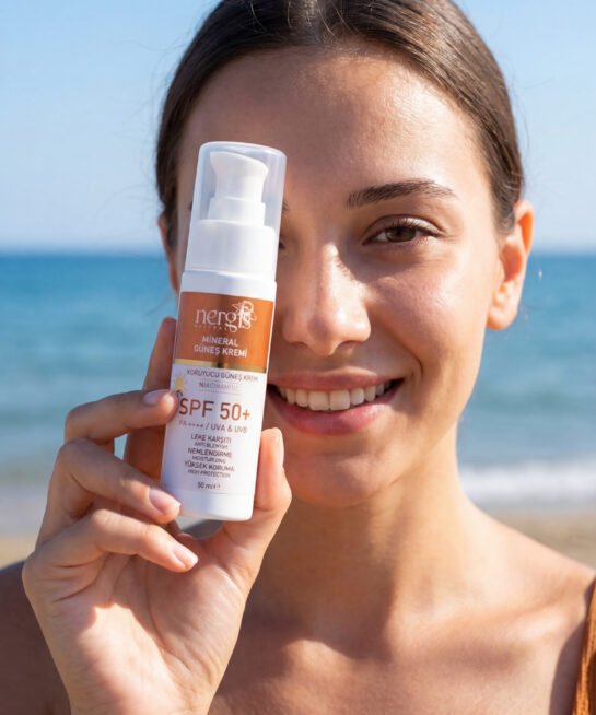 DOĞAL GÜNEŞ KREMİ SPF 50+ MİNERAL FİLTRELİ